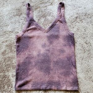 American Eagle Outfitters  stretch crop tank top, purple, size M